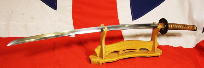 A Most Impressive & Beautiful Bladed Antique Shinto Period, Edo Era Samurai Horseman's Katana. All Original edo Period Koshirae & Kanieye School Iron Mokko Gata Tsuba