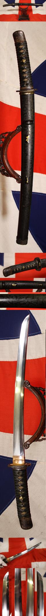 A Very Attractive Late Koto To Early Shinto Period Wakazashi With All Its Original Shinto Edo Period Koshirae