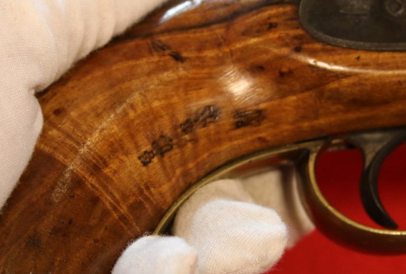 A Rare Crimean War Issue, P1839 Tower of London Royal Naval Sea Service Pistol, In Spectacular, As issued Condition, With Original Finish, Blue and Stock Varnish. Positively and Profusely Stamped & Ordnance Marked, With Numerous Inspection Marks