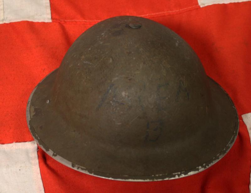 Incredibly Rare Collectors Item. A Nuclear Warden's Helmet 1950-55. Named For