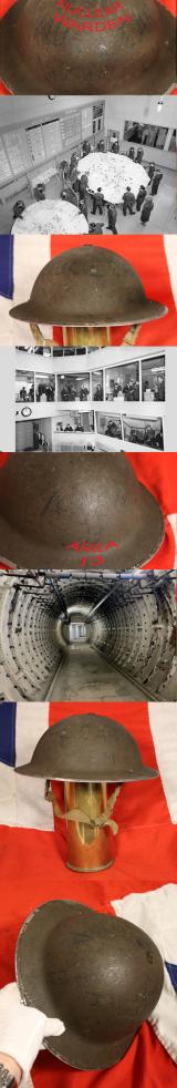 Incredibly Rare Collectors Item. A Nuclear Warden's Helmet 1950-55. Named For