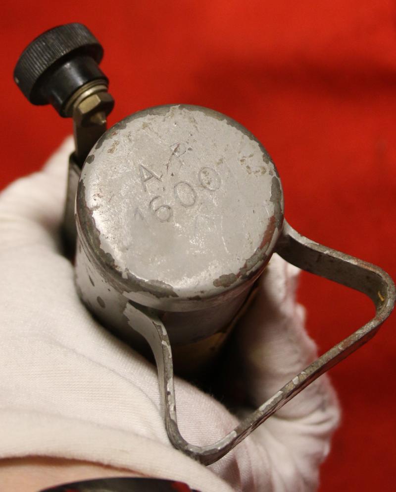 A Superb and Scarce Royal Marines Commando's Morse Code Signalling Torch Unit. Stamped By the Ordnance as Admiralty Pattern, AP 16001. For Royal Marines Commando Covert Tactical Signalling