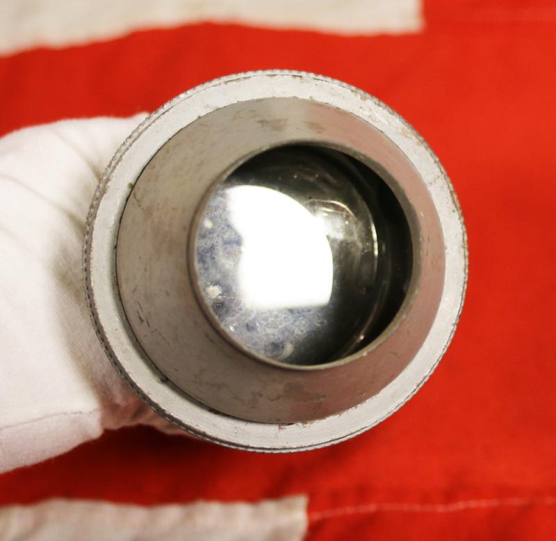 A Superb and Scarce Royal Marines Commando's Morse Code Signalling Torch Unit. Stamped By the Ordnance as Admiralty Pattern, AP 16001. For Royal Marines Commando Covert Tactical Signalling