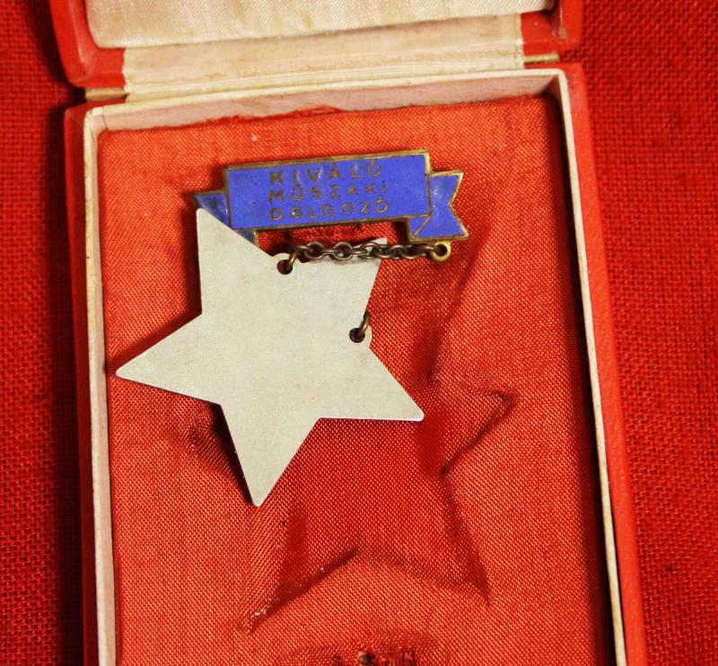 Most Attractive, Cased, Warsaw Pact, Cold War Communist, Red Star, 'Outstanding Workers Medal'