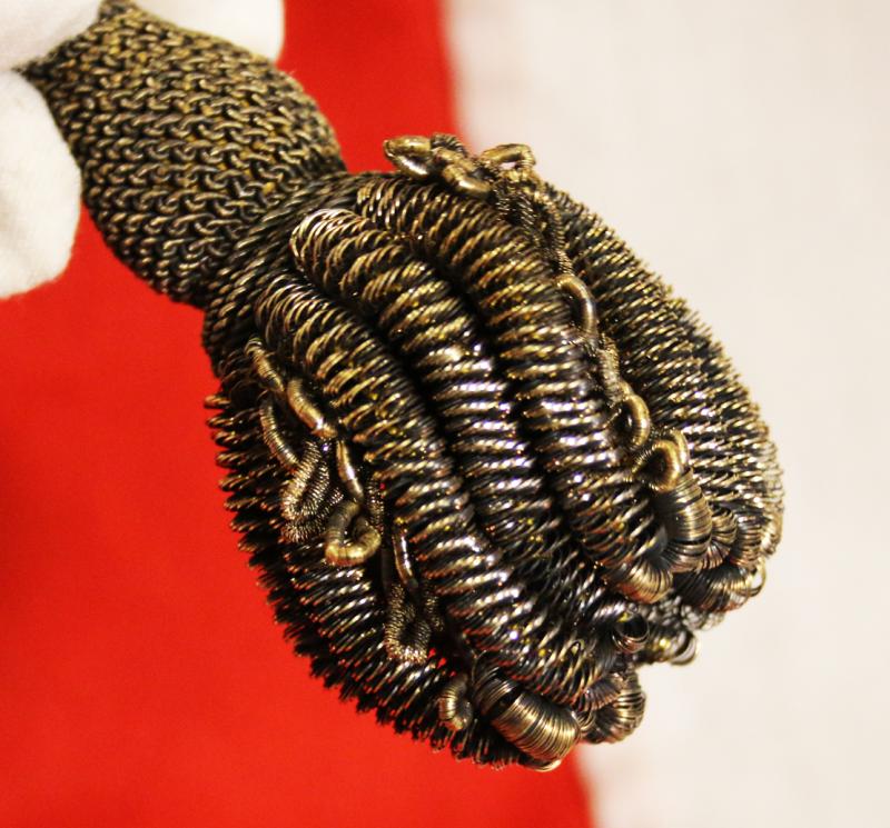 A Superb and Rare King George IIIrd, Napoleonic Wars Era Knot Used in the Peninsular War and Waterloo Period by British Generals & Staff Officers. A Finest Quality All Gold Bullion Sword Knot