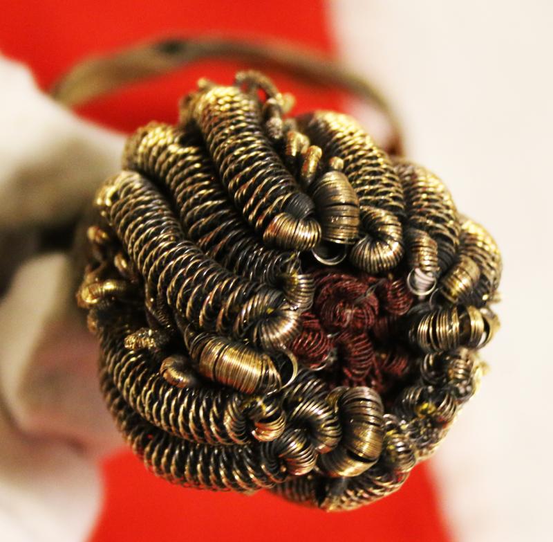 A Superb and Rare King George IIIrd, Napoleonic Wars Era Knot Used in the Peninsular War and Waterloo Period by British Generals & Staff Officers. A Finest Quality All Gold Bullion Sword Knot