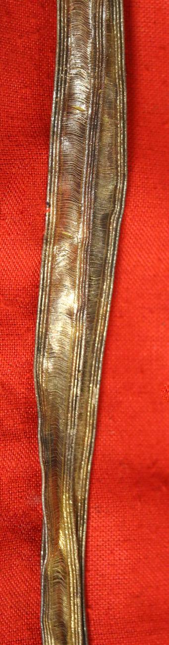 A Superb and Rare King George IIIrd, Napoleonic Wars Era Knot Used in the Peninsular War and Waterloo Period by British Generals & Staff Officers. A Finest Quality All Gold Bullion Sword Knot