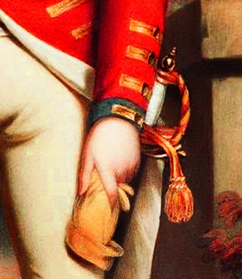 A Superb and Rare King George IIIrd, Napoleonic Wars Era Knot Used in the Peninsular War and Waterloo Period by British Generals & Staff Officers. A Finest Quality All Gold Bullion Sword Knot
